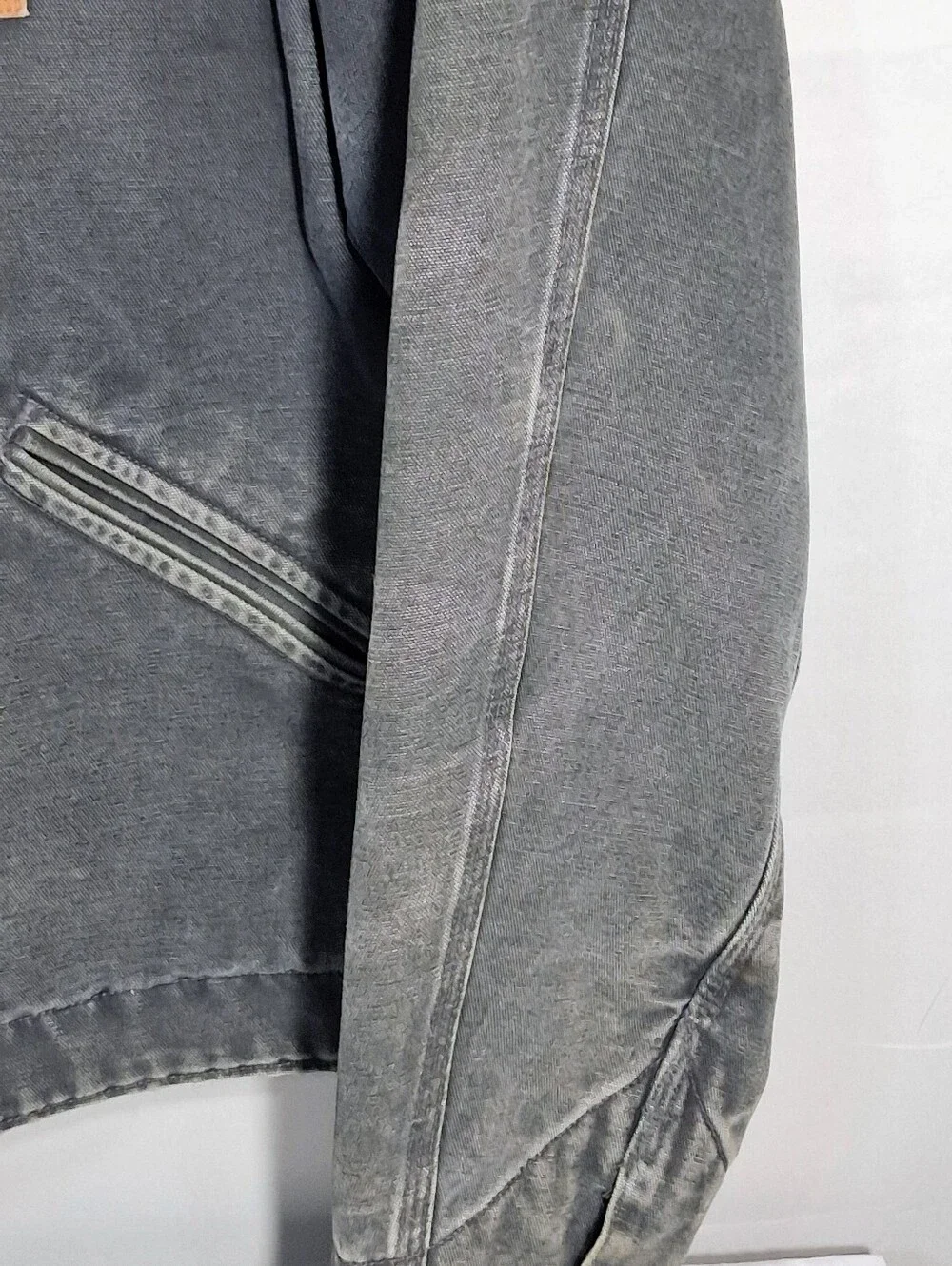 Carhartt Men's Large Detroit J97 Black or Petrol Blanket Sun-faded Coat/Jacket
